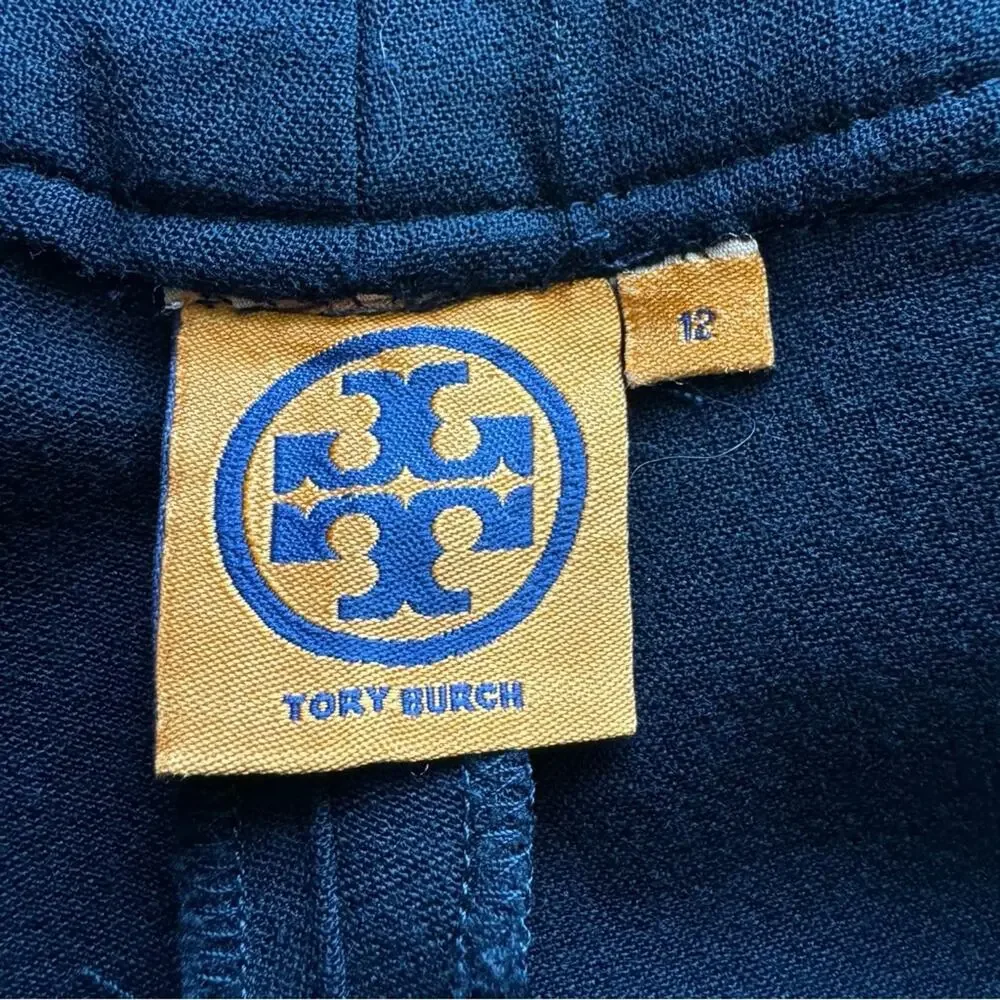 Tory Burch Wool Blend Straight Leg Trousers Womens Quiet Luxury Size 12